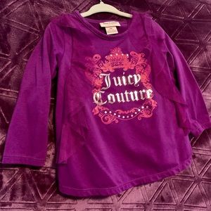 Juicy Couture, infant shirt, 12 months, purple
